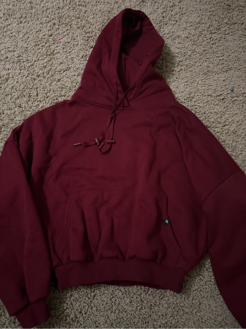 popflex burgundy hoodie